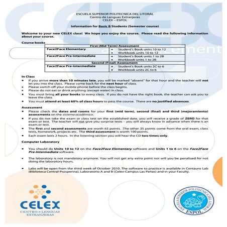 Basic%2 bb%2binformation%2b%2528semester%2529 | PDF