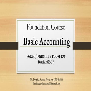 Basic accounting notes | PDF