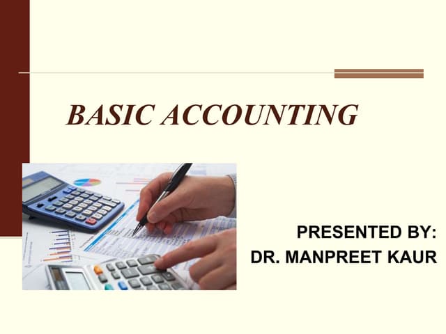 Basic accounting ppt