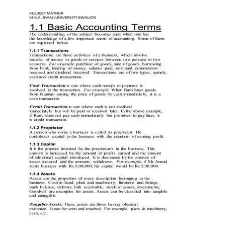 Basic accounting terms | DOCX