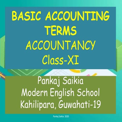 Basic accounting terms | PPTX