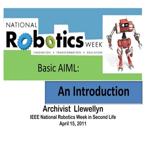 Basic AIML Class | PPTX | Programming Languages | Computing