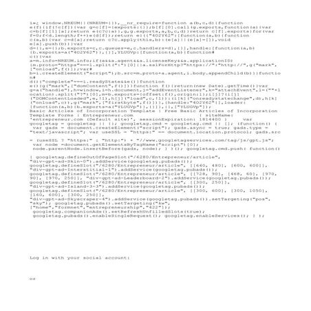 Basic articles of incorporation template  free basic articles of incorporatio...