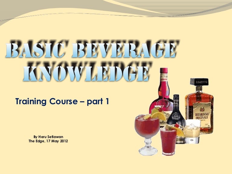 Food And Beverage Knowledge Pdf