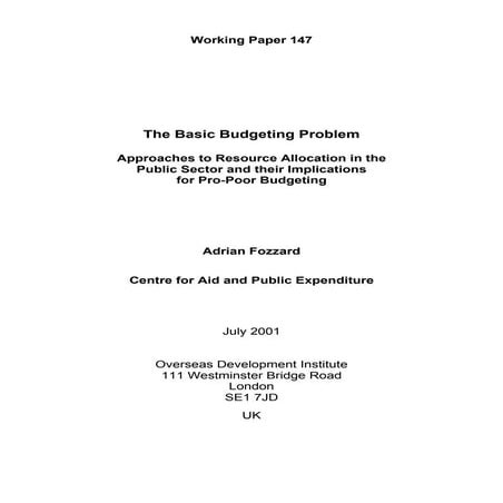 Government budgeting & expenditures issues & problems | PPT
