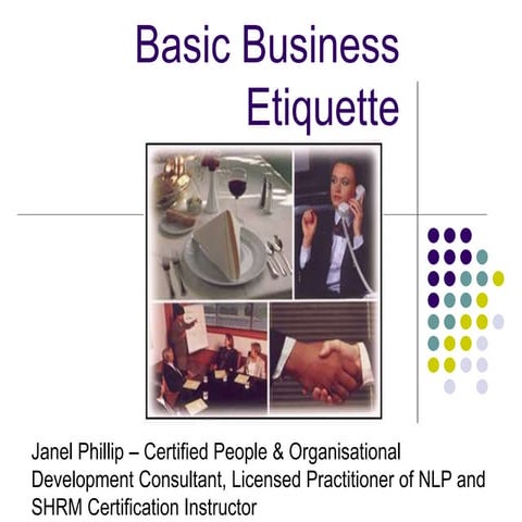 Basic Business Etiquette 2017