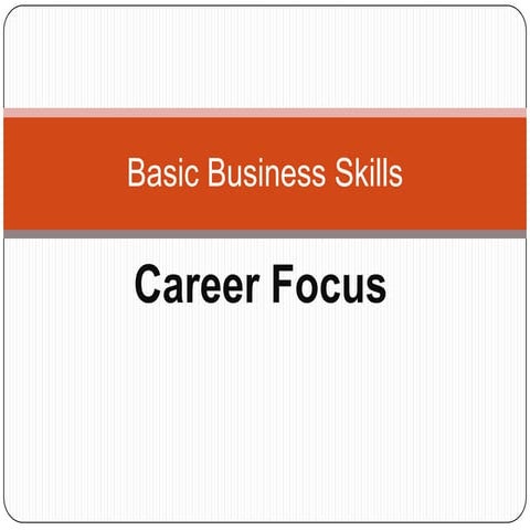 Basic Business Skills