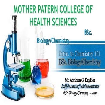 The Basic chemistry 101