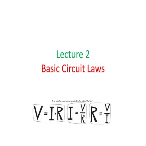 Basic circuit laws