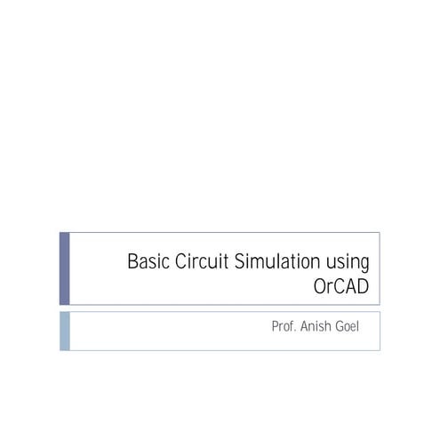 Basic circuit or cad