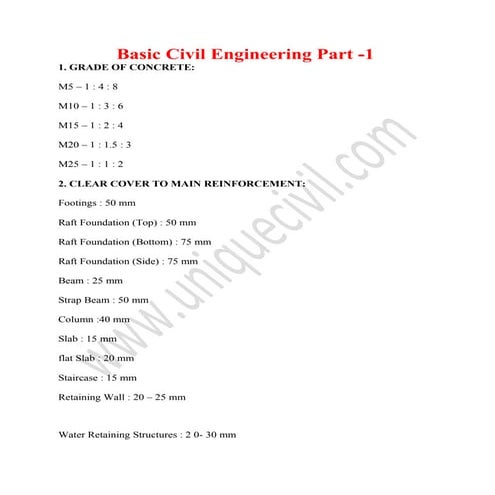 Basic civil engineering part 1 | PDF