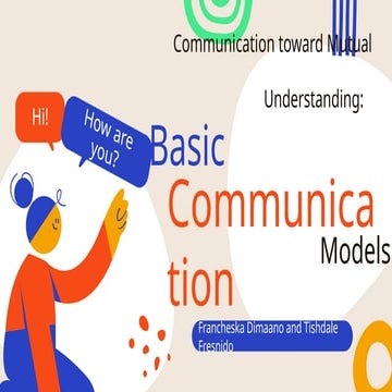 Basic Communication Models (Oral Comm Grade 11) | PPTX