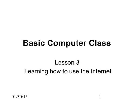 Basic computer class 1 | PPT
