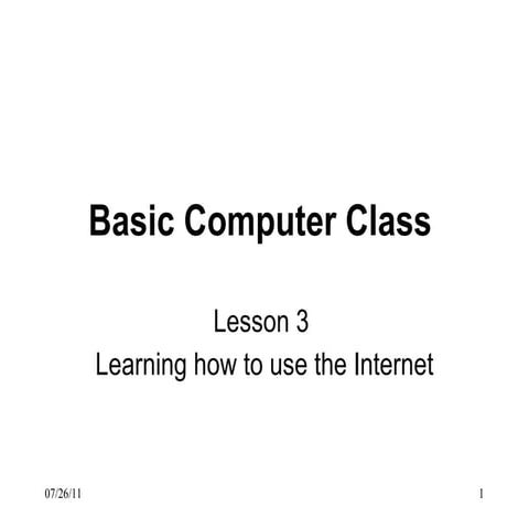 Basic computer class_3 | PPT