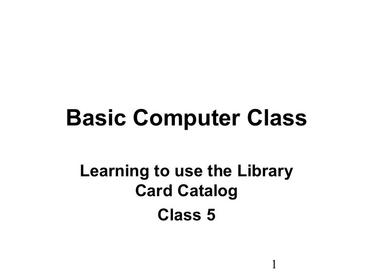 Basic computer class 5