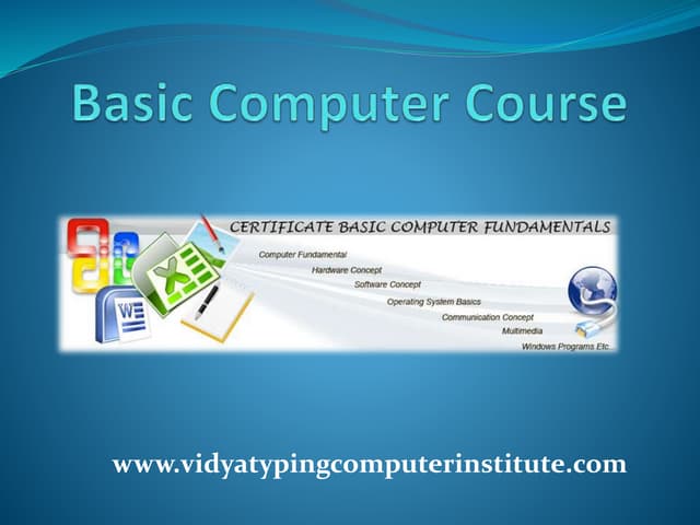 Basic computer course