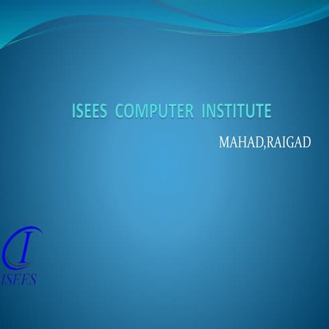 Basic Computer Course Mahad | PPTX