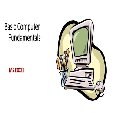 Basic computer fundamentals_ Microsoft Excel | PPTX