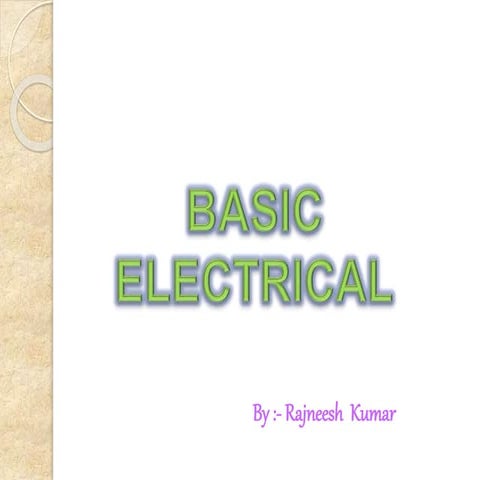 Basic Electrical & Basic concepct of DC Motor