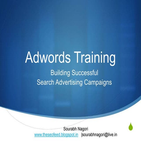 Basic concept of Google Adwords