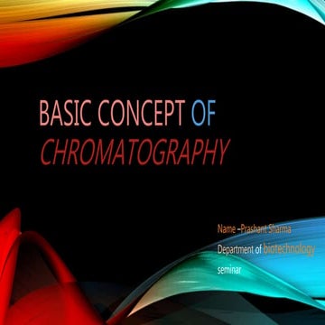 Basic concept of chromatography