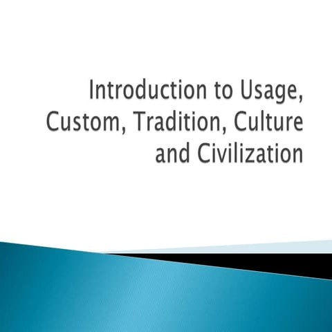 Costumes and traditions | PPTX