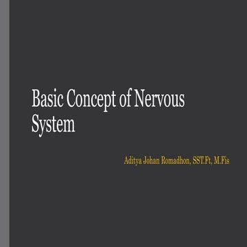 Basic concept of nervous system