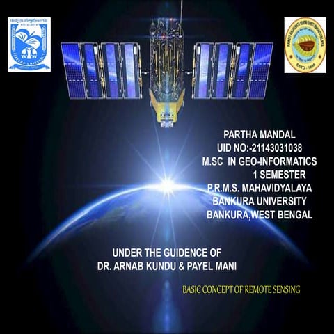 BASIC CONCEPT OF REMOTE SENSING