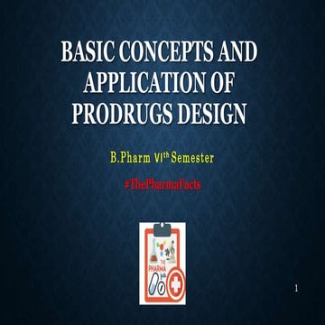 Basic Concepts & Application of Prodrugs Design [Antiviral,Antibiotics,GPAT Q...