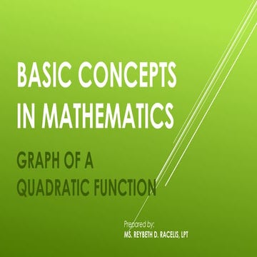 Basic Concepts in Mathematics
