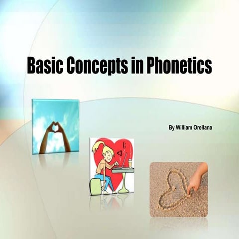 Basic concepts in phonetics
