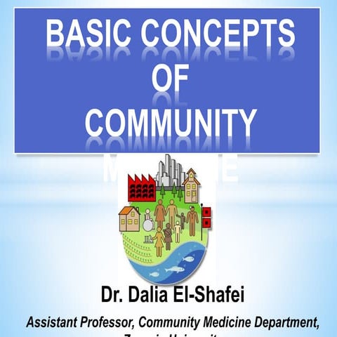 Basic concepts of community medicine