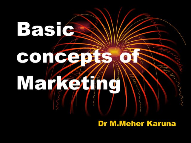 Key Concepts In Marketing | PPT
