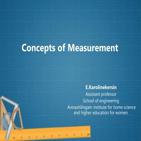 Basic concepts of measurement