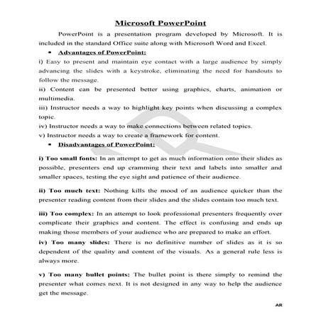 Basic Concepts of Microsoft Power Point 