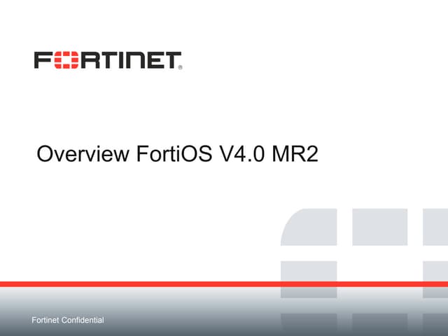 Basic configuration fortigate v4.0 mr2