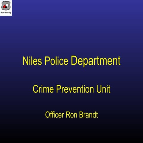 Basic crime prevention