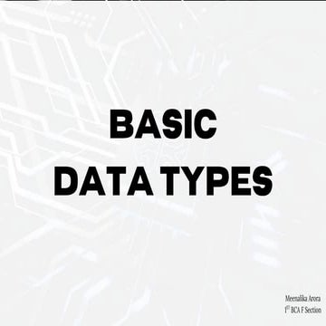 Comprehensive Overview of Basic Data Types in C Programming Language ...