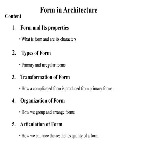 Basic Design I, Form Creation Articulation and Organization (2).ppt