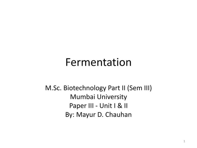 Basic design of a fermenter