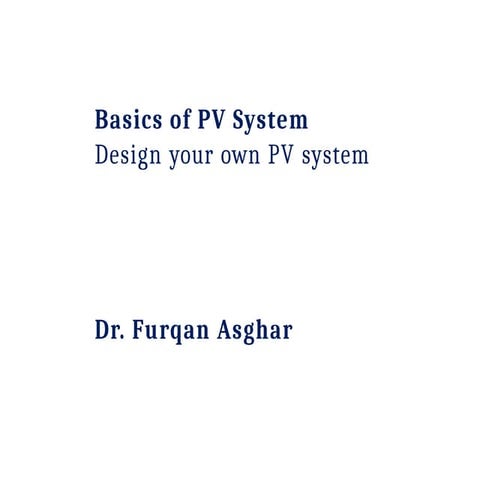 Basic design of PV system for the pv installation.pptx