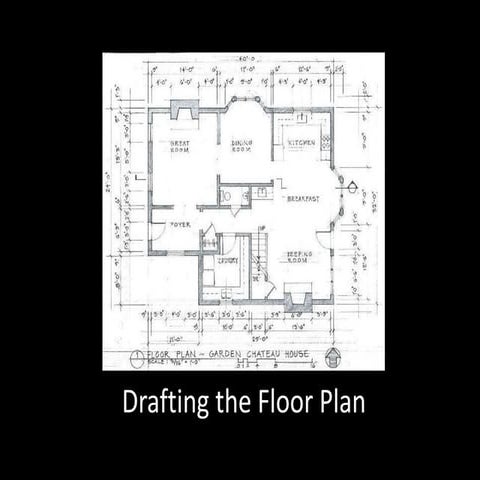 Basic drafting week 10 powerpoint   drafting the house floor plan