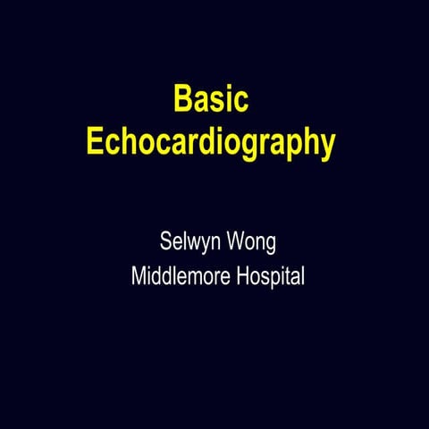 Basic Ecocardiography