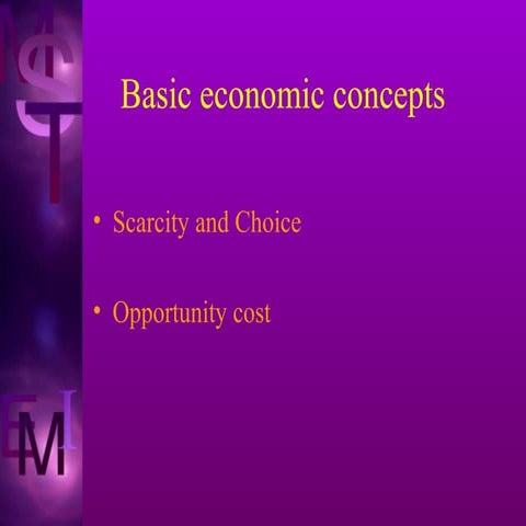 Basic economic concepts (1)