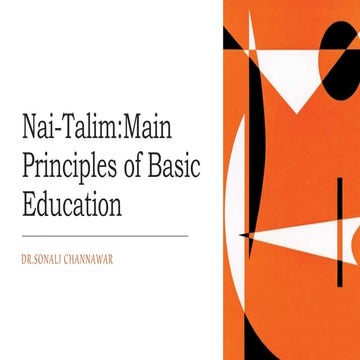 Nai-Talim: Main Principles of Basic education