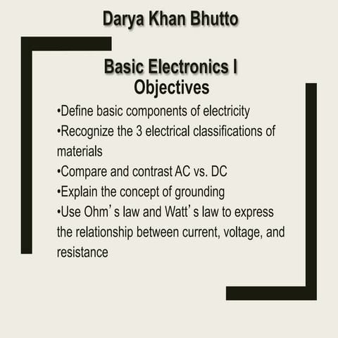 Basic electronics  Darya
