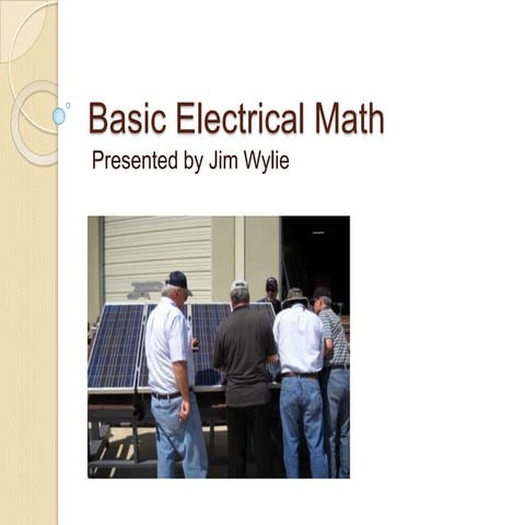 Basic electrical math