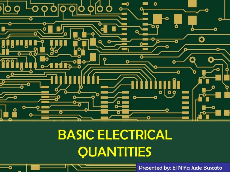 Basic electrical quantities