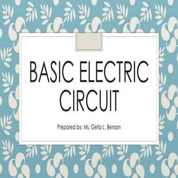 CIRCUIT BASIC GRADE 8 SCIENCE CHUCHU .pptx