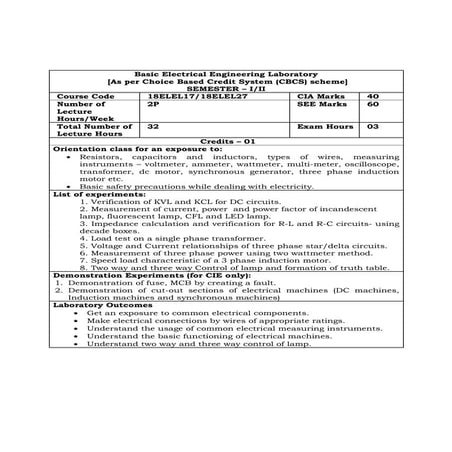 Basic-ele-lab-syllabus